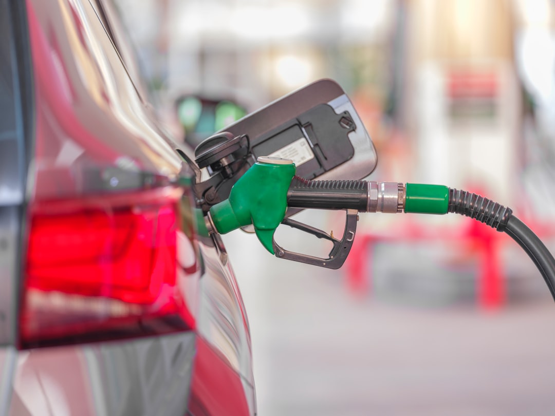 Fuel pump at a petrol station